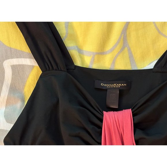 Donna Karan Other - Donna Karan Black & Pink Silk Nightgown Size Small